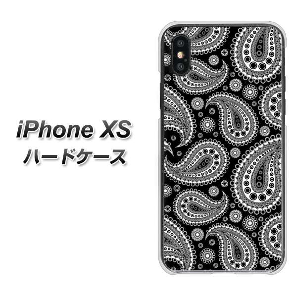 iPhone XS 高画質仕上げ 背面印刷 ハードケース【421 ベイズリー】