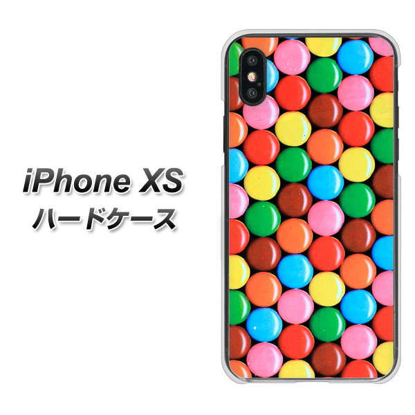 iPhone XS 高画質仕上げ 背面印刷 ハードケース【448 マーブルチョコ】