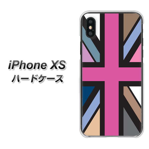 iPhone XS 高画質仕上げ 背面印刷 ハードケース【507 ユニオンジャック デスカラー】