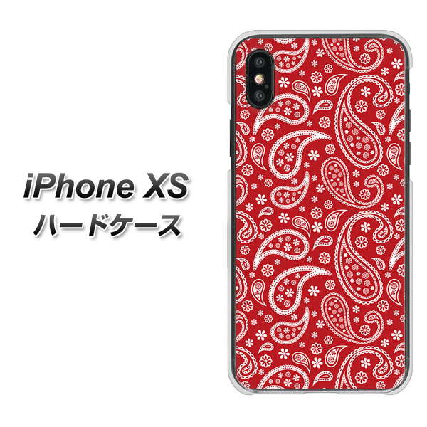 iPhone XS 高画質仕上げ 背面印刷 ハードケース【765 ペイズリーエンジ】