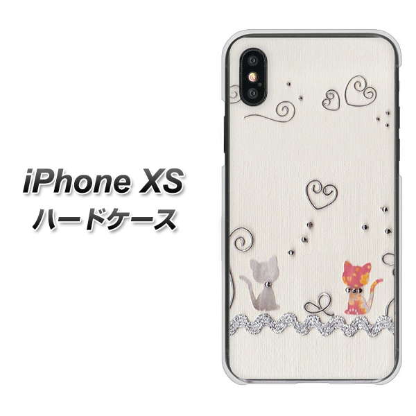 iPhone XS 高画質仕上げ 背面印刷 ハードケース【1103 クラフト写真ネコ】