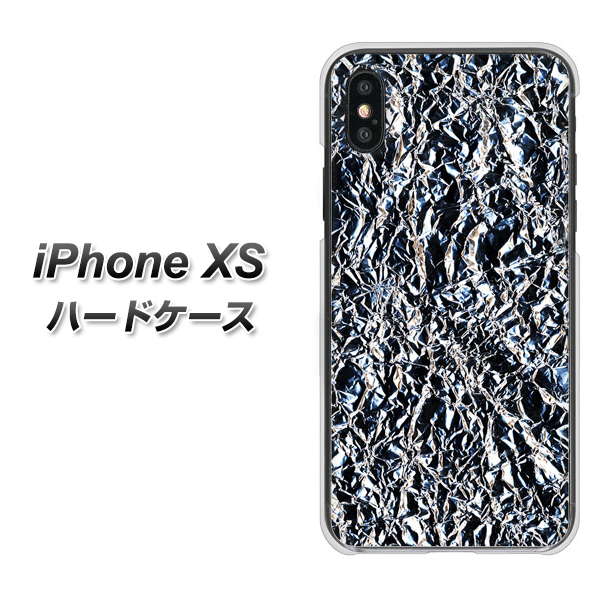iPhone XS 高画質仕上げ 背面印刷 ハードケース【EK835 スタイリッシュアルミシルバー】