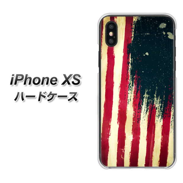 iPhone XS 高画質仕上げ 背面印刷 ハードケース【MI805 ヴィンテージアメリカ】