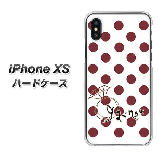 iPhone XS 高画質仕上げ 背面印刷 ハードケース【OE810 1月ガーネット】