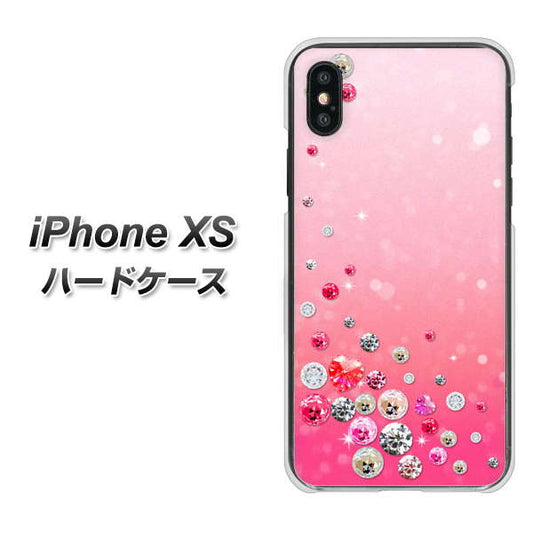 iPhone XS 高画質仕上げ 背面印刷 ハードケース【SC822 スワロデコ風プリント】