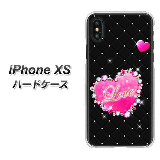 iPhone XS 高画質仕上げ 背面印刷 ハードケース【SC823 スワロデコ風プリント】