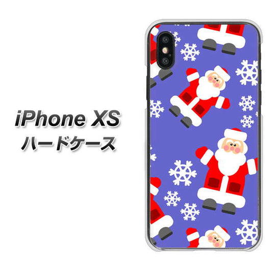iPhone XS 高画質仕上げ 背面印刷 ハードケース【XA804 Welcomeサンタさん】