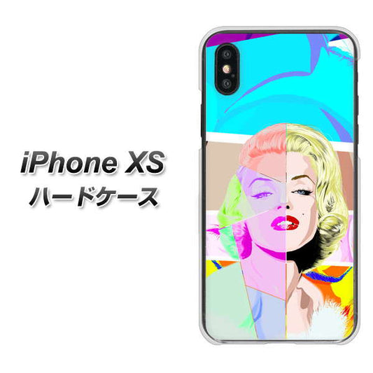 iPhone XS 高画質仕上げ 背面印刷 ハードケース【YJ210 マリリンモンローデザイン(C)】