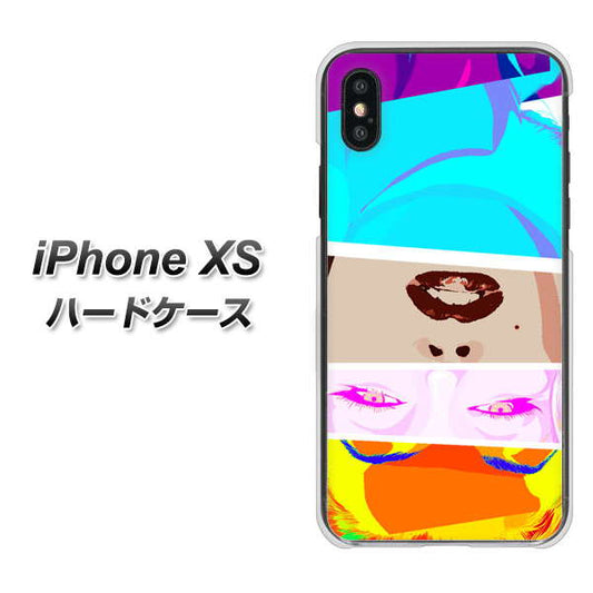 iPhone XS 高画質仕上げ 背面印刷 ハードケース【YJ211 マリリンモンローデザイン(D)】