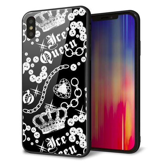iPhone XS Max 強化ガラス&TPUスマホケース ガラプリ【187 ゴージャス クラウン】