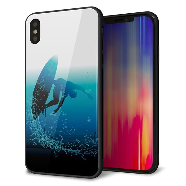 iPhone XS Max 強化ガラス&TPUスマホケース ガラプリ【416 カットバック】