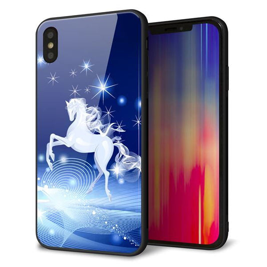 iPhone XS Max 強化ガラス&TPUスマホケース ガラプリ【436 ペガサス】