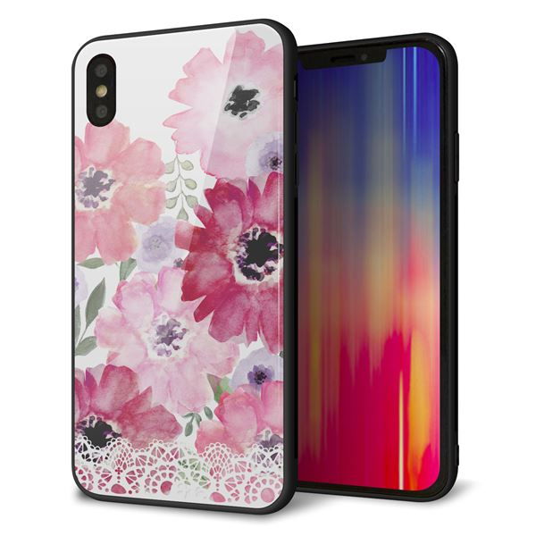 iPhone XS Max 強化ガラス&TPUスマホケース ガラプリ【SC943 ドゥ・パフューム1】