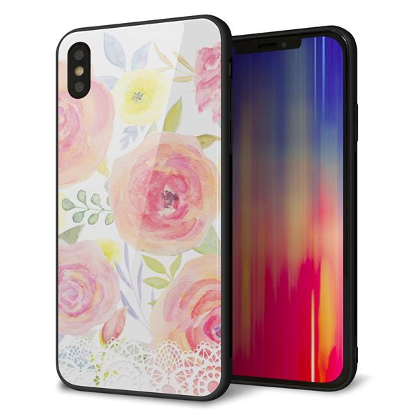 iPhone XS Max 強化ガラス&TPUスマホケース ガラプリ【SC945 ドゥ・パフューム3】