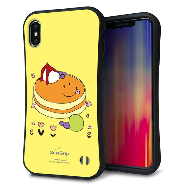 iPhone XS Max スマホケース 「SEA Grip」 グリップケース Sライン 【MA901 パンケーキ】 UV印刷