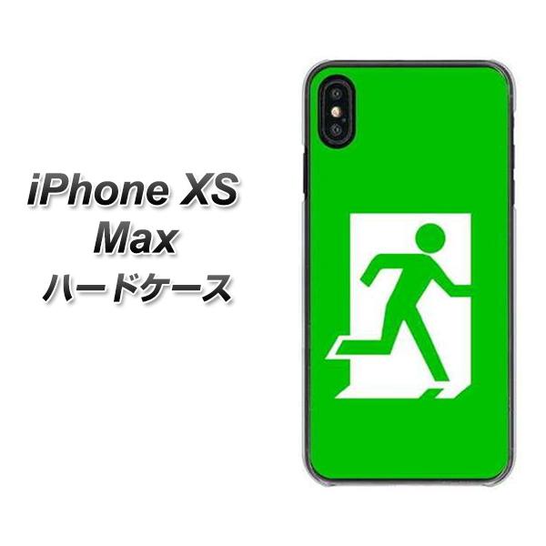 iPhone XS Max 高画質仕上げ 背面印刷 ハードケース【163 非常口】