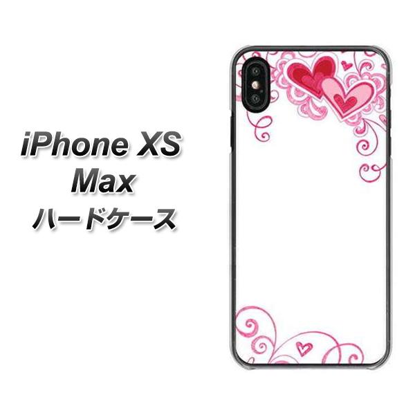 iPhone XS Max 高画質仕上げ 背面印刷 ハードケース【365 ハートフレーム】