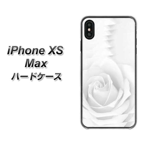 iPhone XS Max 高画質仕上げ 背面印刷 ハードケース【402 ホワイトRose】