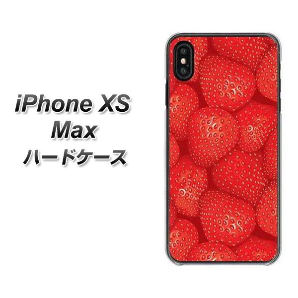 iPhone XS Max 高画質仕上げ 背面印刷 ハードケース【444 ストロベリーウォール】