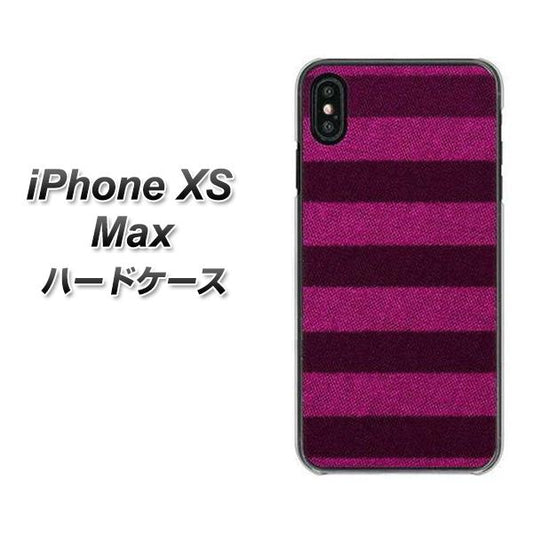 iPhone XS Max 高画質仕上げ 背面印刷 ハードケース【534 極太ボーダーPK&NV】