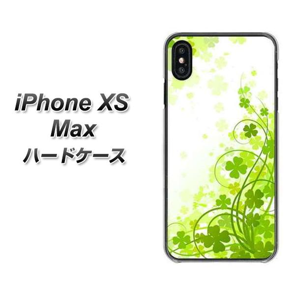 iPhone XS Max 高画質仕上げ 背面印刷 ハードケース【565 四葉のクローバー】