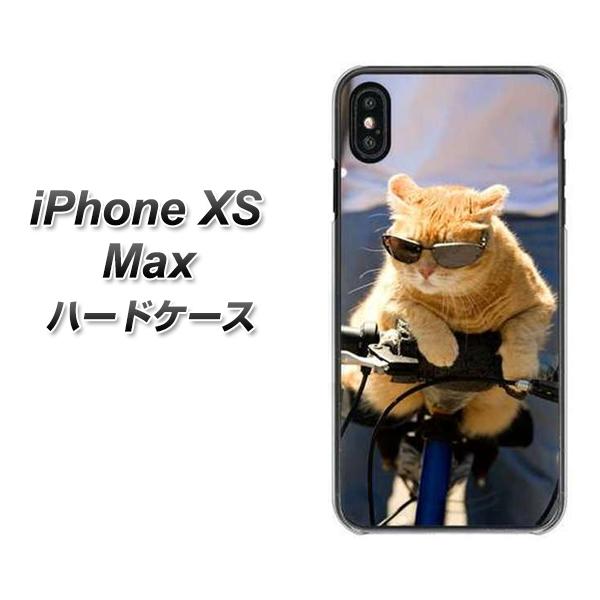 iPhone XS Max 高画質仕上げ 背面印刷 ハードケース【595 にゃんとサイクル】