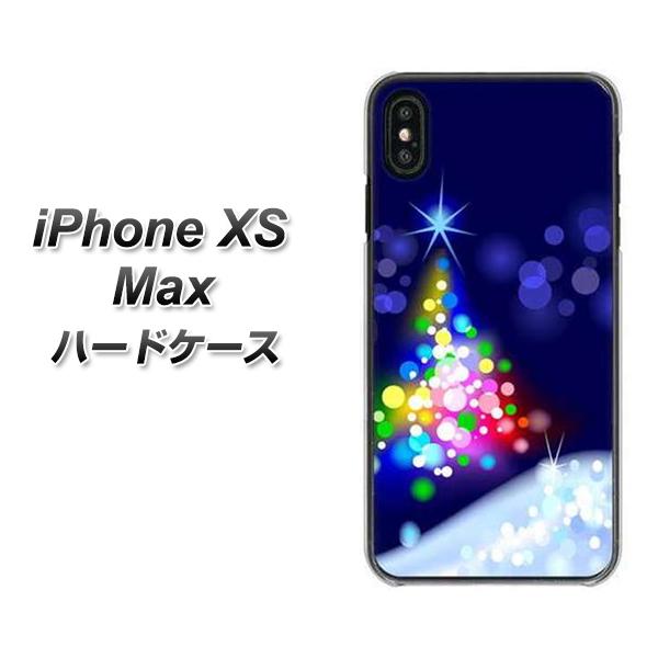 iPhone XS Max 高画質仕上げ 背面印刷 ハードケース【720 白銀のクリスマスツリー】