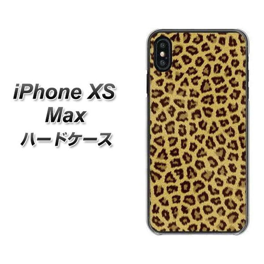 iPhone XS Max 高画質仕上げ 背面印刷 ハードケース【1065 ヒョウ柄ベーシックSゴールド】