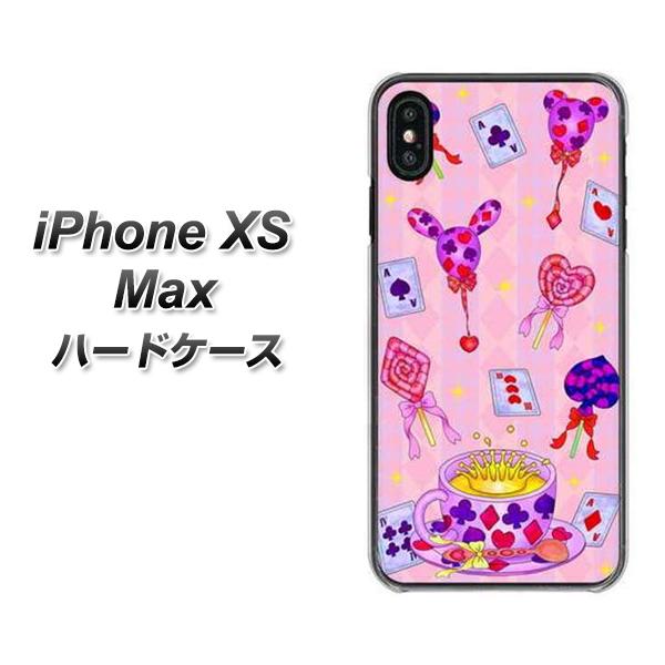 iPhone XS Max 高画質仕上げ 背面印刷 ハードケース【AG817 トランプティー(ピンク)】