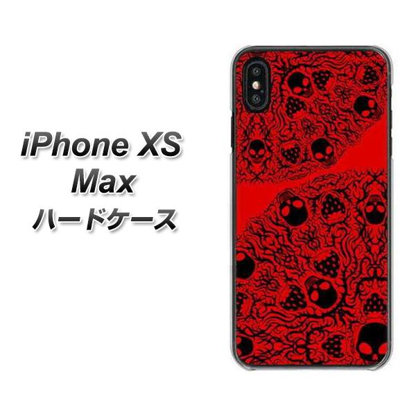 iPhone XS Max 高画質仕上げ 背面印刷 ハードケース【AG835 苺骸骨曼荼羅(赤)】