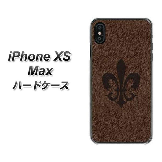 iPhone XS Max 高画質仕上げ 背面印刷 ハードケース【EK823 レザー風ユリ】