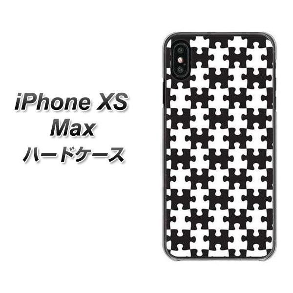 iPhone XS Max 高画質仕上げ 背面印刷 ハードケース【IB903 ジグソーパズル_モノトーン】