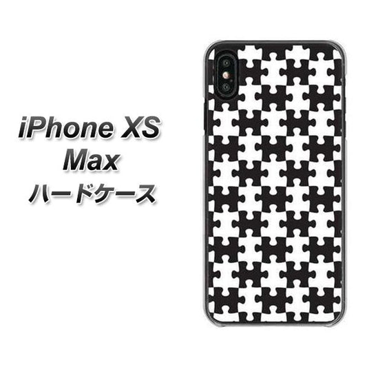 iPhone XS Max 高画質仕上げ 背面印刷 ハードケース【IB903 ジグソーパズル_モノトーン】