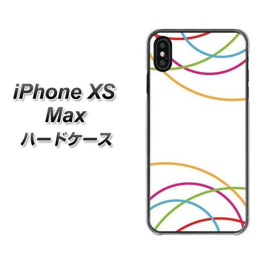 iPhone XS Max 高画質仕上げ 背面印刷 ハードケース【IB912 重なり合う曲線】