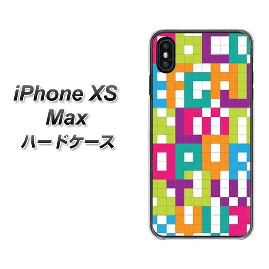 iPhone XS Max 高画質仕上げ 背面印刷 ハードケース【IB916 ブロックアルファベット】
