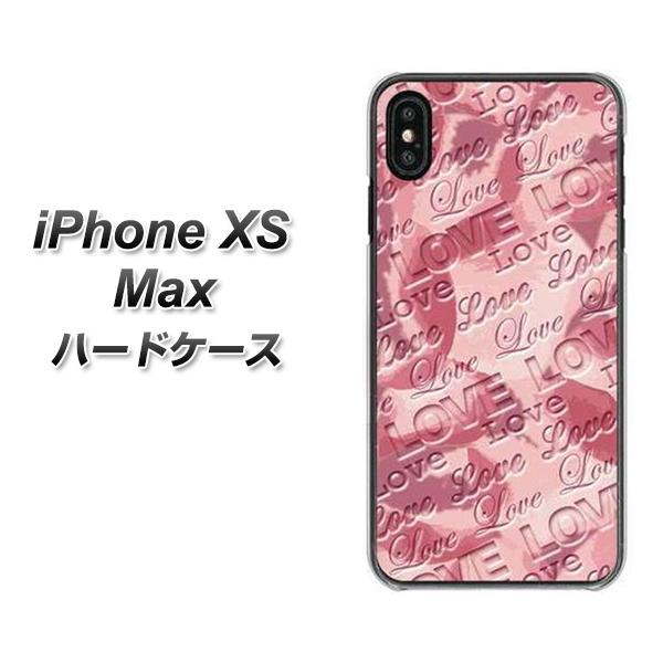 iPhone XS Max 高画質仕上げ 背面印刷 ハードケース【SC844 フラワーヴェルニLOVE(ローズヴェルール)】