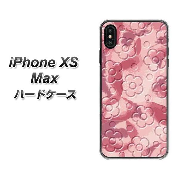 iPhone XS Max 高画質仕上げ 背面印刷 ハードケース【SC846 フラワーヴェルニ花ピンク(ローズヴェルール)】
