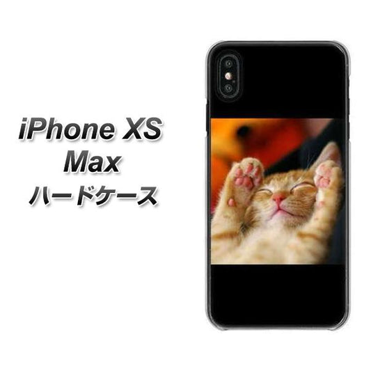 iPhone XS Max 高画質仕上げ 背面印刷 ハードケース【VA804 爆睡するネコ】
