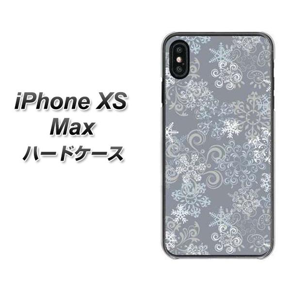 iPhone XS Max 高画質仕上げ 背面印刷 ハードケース【XA801 雪の結晶】