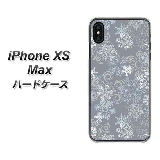 iPhone XS Max 高画質仕上げ 背面印刷 ハードケース【XA801 雪の結晶】