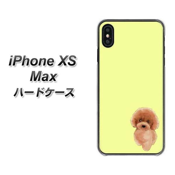 iPhone XS Max 高画質仕上げ 背面印刷 ハードケース【YJ051 トイプードルレッド(イエロー)】