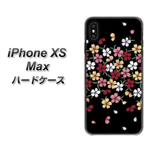 iPhone XS Max 高画質仕上げ 背面印刷 ハードケース【YJ323 和柄 なでしこ】