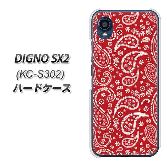 DIGNO SX2 KC-S302 高画質仕上げ 背面印刷 ハードケース【765 ペイズリーエンジ】