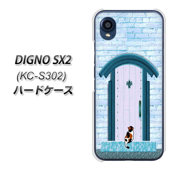 DIGNO SX2 KC-S302 高画質仕上げ 背面印刷 ハードケース【YA953 石ドア03 素材クリア】