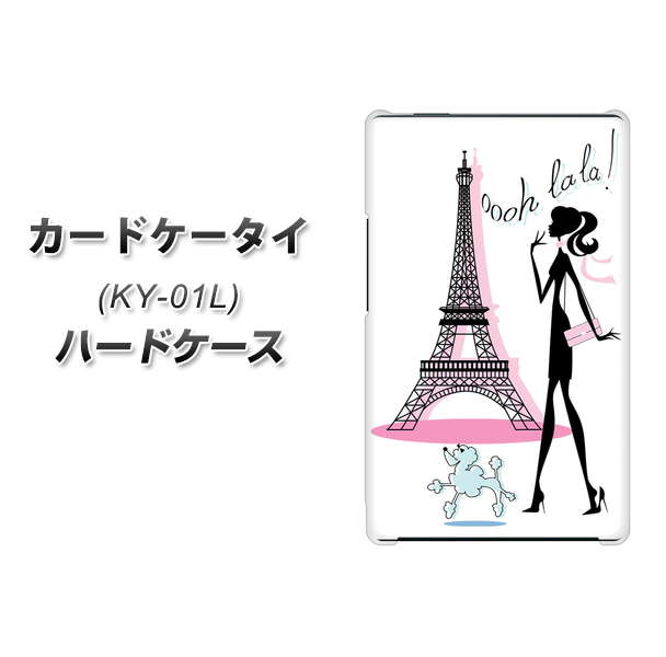 docomo カードケータイ KY-01 高画質仕上げ 背面印刷 ハードケース【377 エレガント】