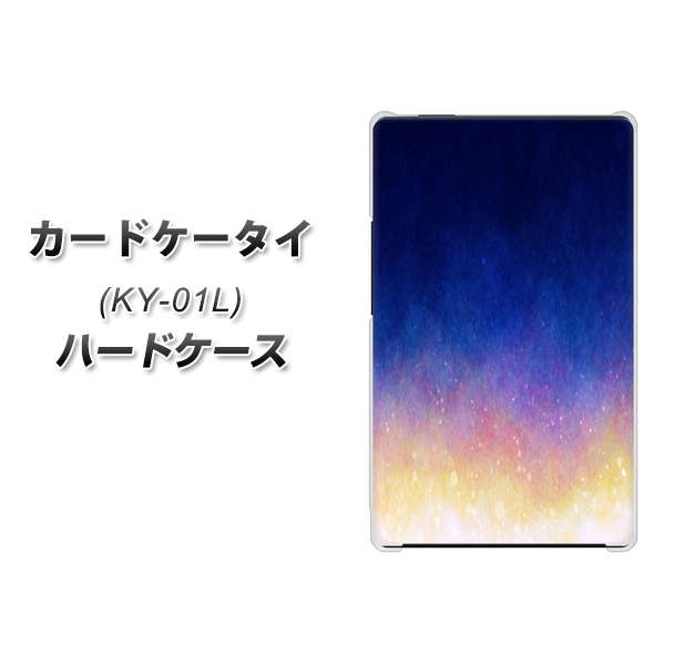 docomo カードケータイ KY-01 高画質仕上げ 背面印刷 ハードケース【MI803 冬の夜空】