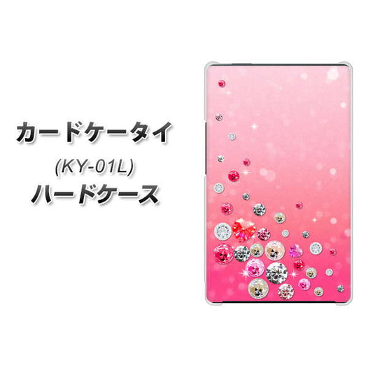 docomo カードケータイ KY-01 高画質仕上げ 背面印刷 ハードケース【SC822 スワロデコ風プリント】