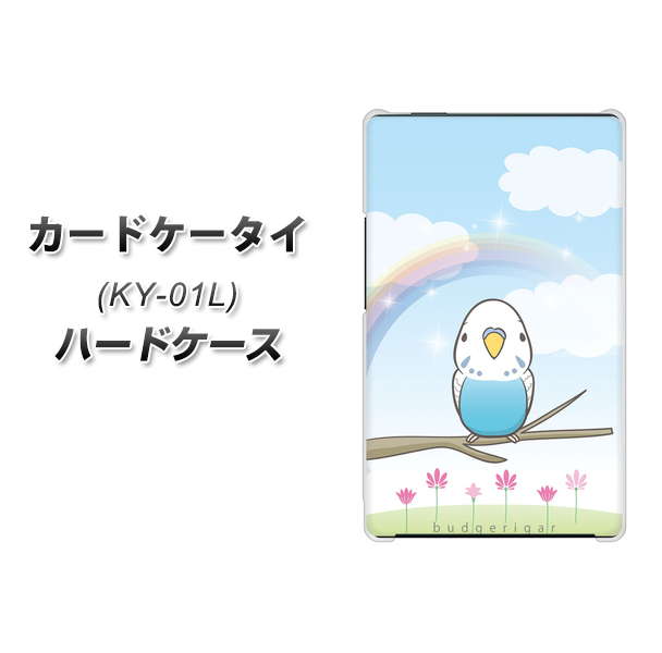 docomo カードケータイ KY-01 高画質仕上げ 背面印刷 ハードケース【SC839 セキセイインコ ブルー】