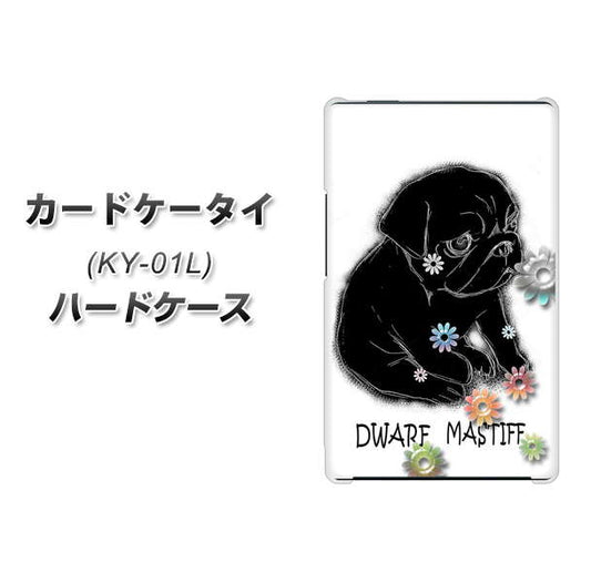 docomo カードケータイ KY-01 高画質仕上げ 背面印刷 ハードケース【YD859 パグ05】