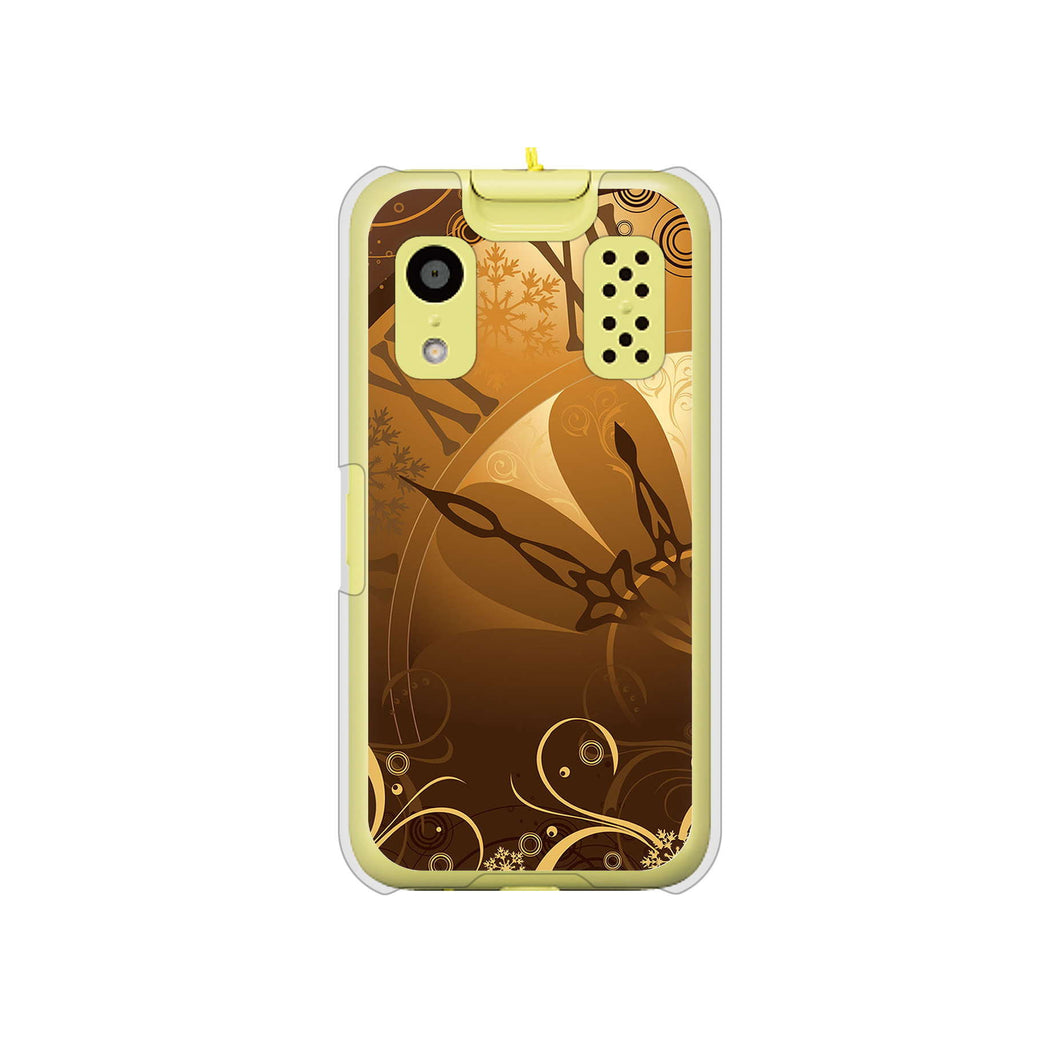 キッズケータイ KY-41C docomo 高画質仕上げ 背面印刷 ハードケース【185 時を刻む針】